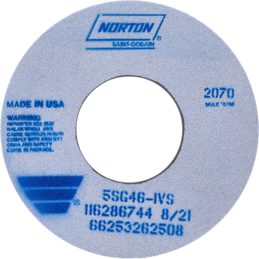 Norton 66253262508 Surface Grinding Wheel 12" Dia, 1" Thick, 5" Hole, 46 Grit, I Hardness