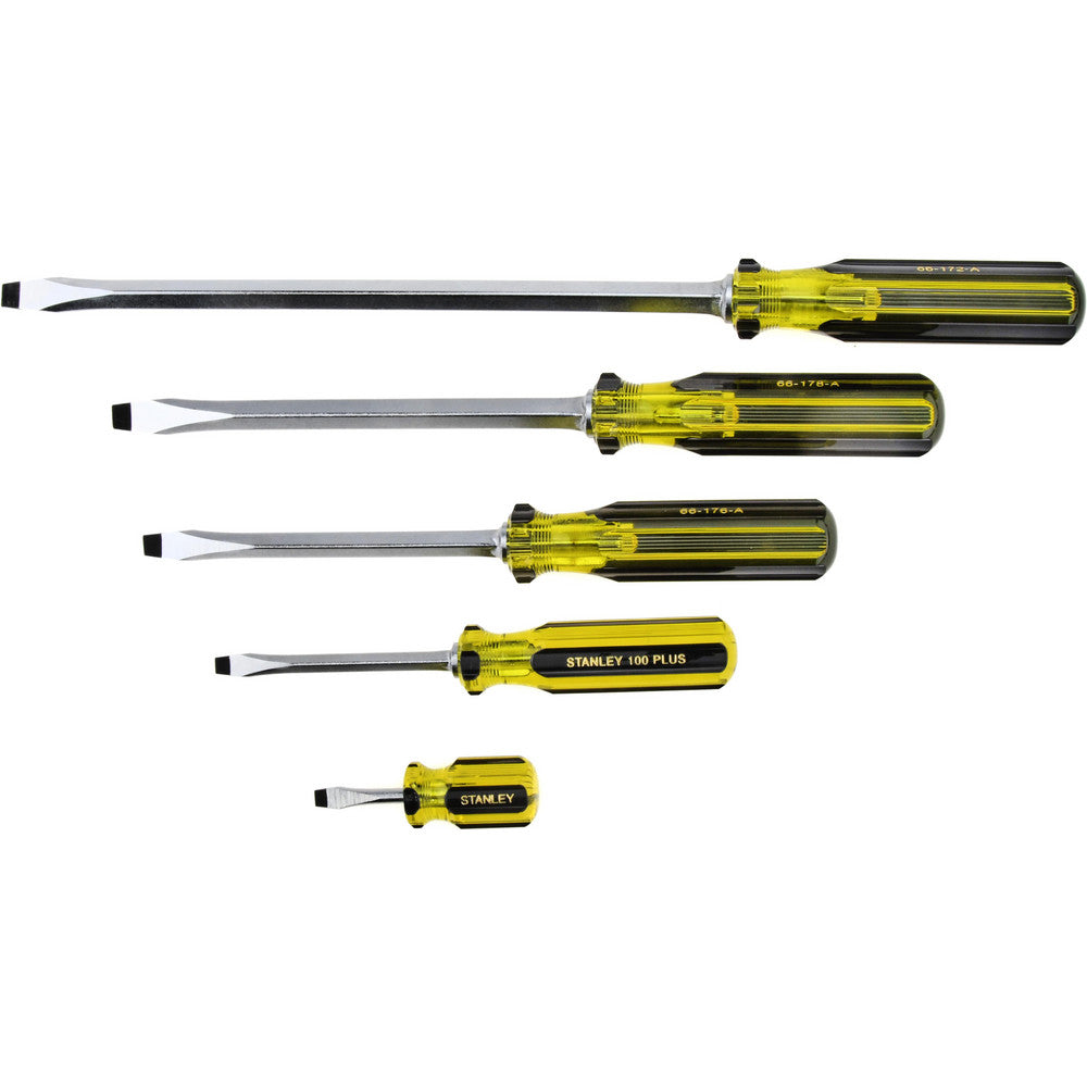 Stanley 66-150-A Screwdriver Set 5 Pc, Slotted & Stubby