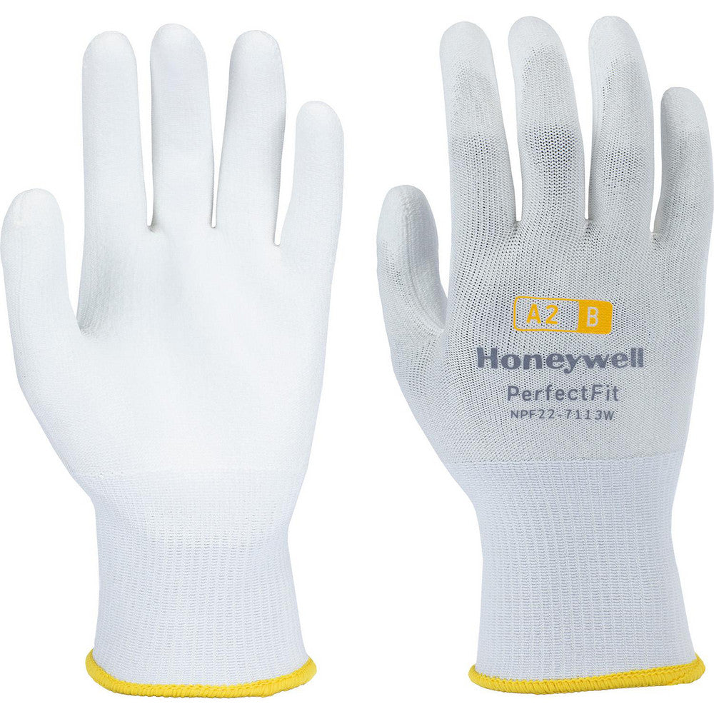 Honeywell NPF22-7113W-8/M Cut & Puncture Resistant Gloves Style Knit Coating Material Polyurethane Coating Coverage Palm & Fingertips Glove Type Cut, Puncture & Abrasion-Resistant ANSI/ISEA Cut Resistance Level A2 Primary Material Dyneema