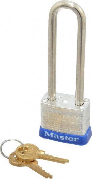 Master Lock 7LJ Padlock Laminated Steel, Keyed Different, 1-1/8" Wide