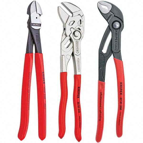 Knipex 9K 00 80 117 US Plier Set 3 Pc, Assortment