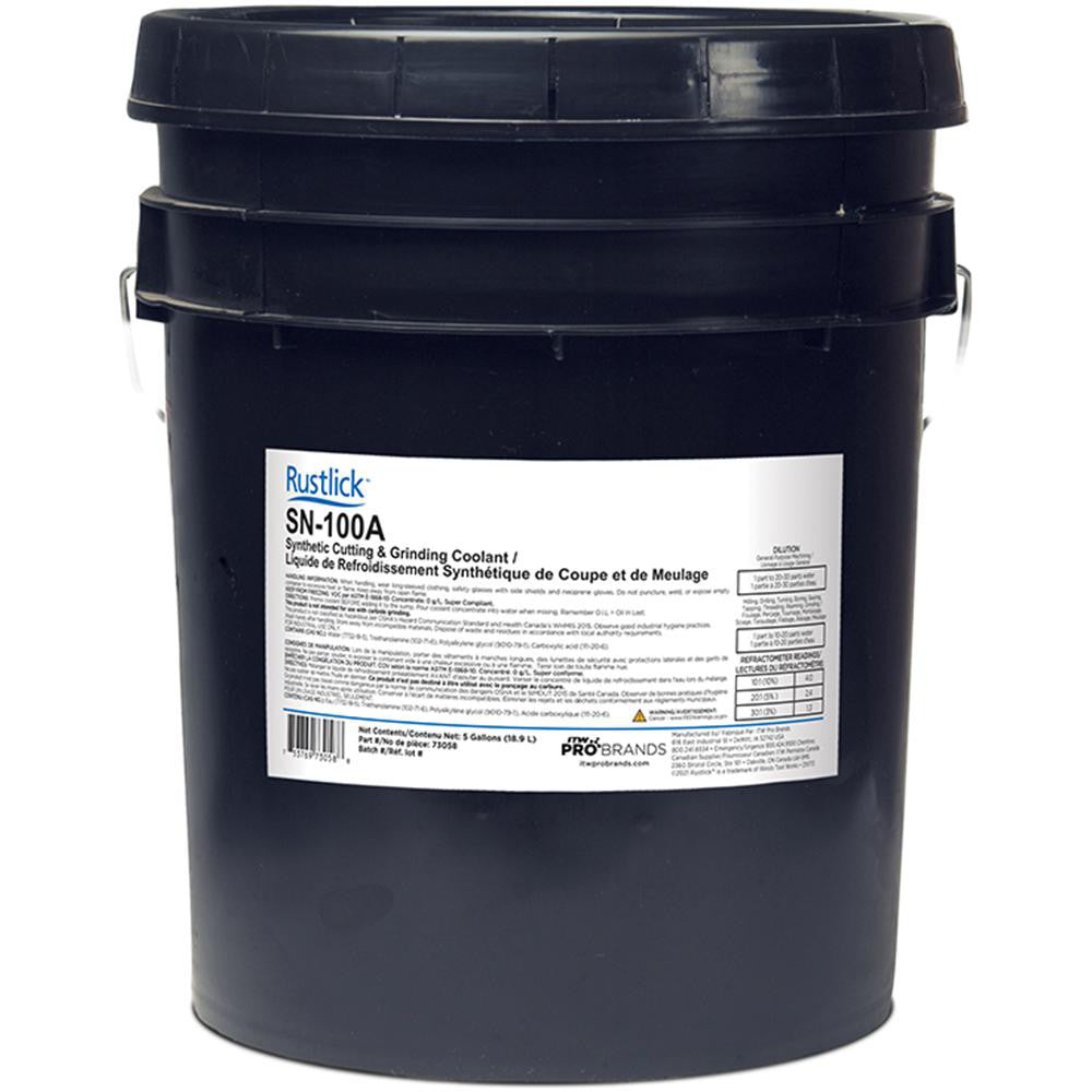 Rustlick 73058 Cutting & Grinding Fluid Rustlick® SN-100A, Liquid, 5 gal Pail