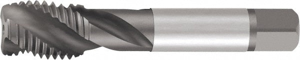 Emuge AU503244.5045 Spiral Flute Tap 3/8-24 UNF, 3 Flutes, Modified Bottoming, Cobalt, Oxide Coated