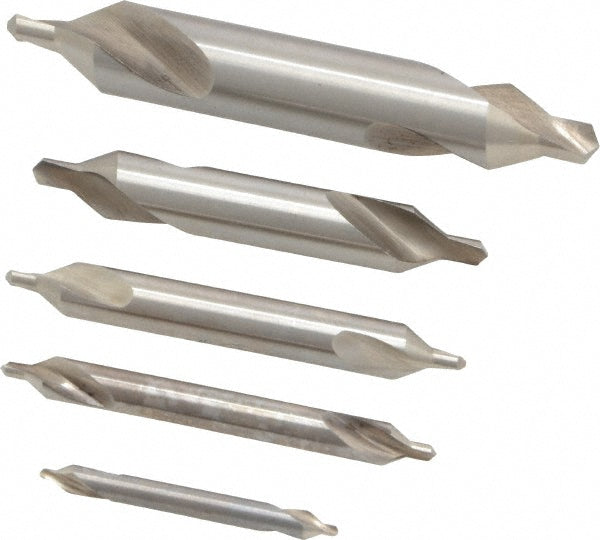 Keo 76012 5 Pc #1 to #5 High Speed Steel Combo Drill & Countersink Set