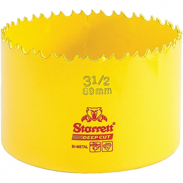 Starrett 00454 Hole Saw 3-1/2" Saw Dia, 2" Cut Depth