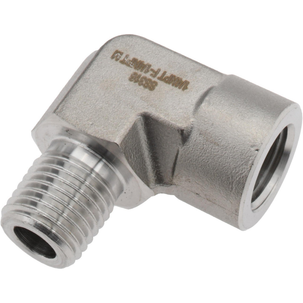Value Collection SS-TSE-FN4-MN4 1/4" 316 Stainless Steel Pipe 90° Street Elbow