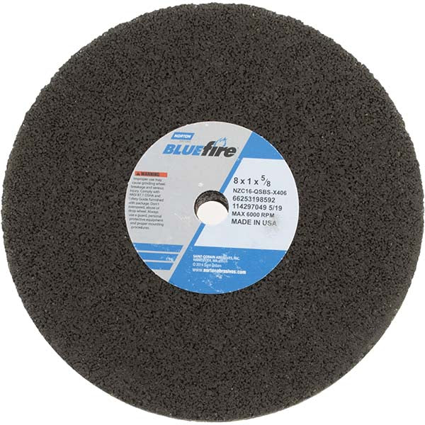Norton 66253198592 Surface Grinding Wheel 8" Dia, 1" Thick, 5/8" Hole, 16 Grit, Q Hardness