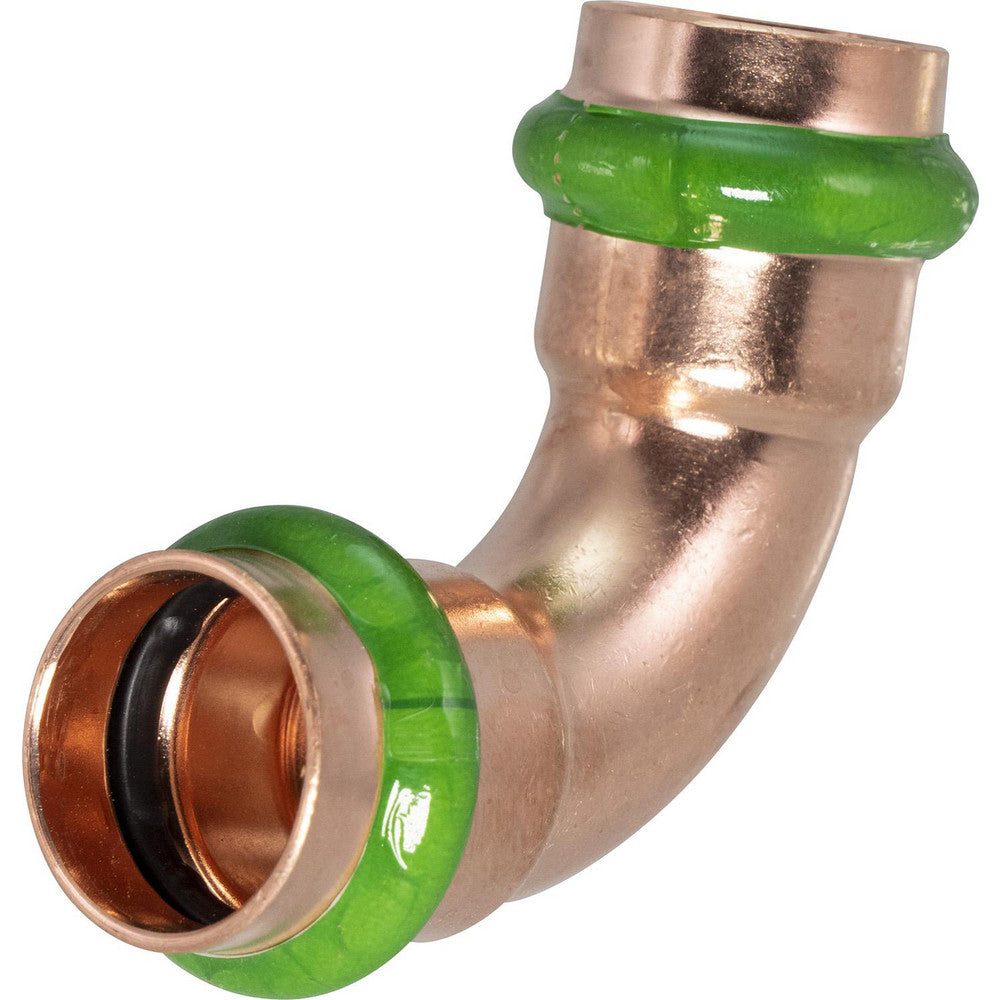 Merit Brass MB11230 Copper Pipe Fittings Fitting Type 90 Deg Elbow Fitting Size 1/2 Style Press Fitting Connection Type Push-to-Connect Material Copper End Connection Press