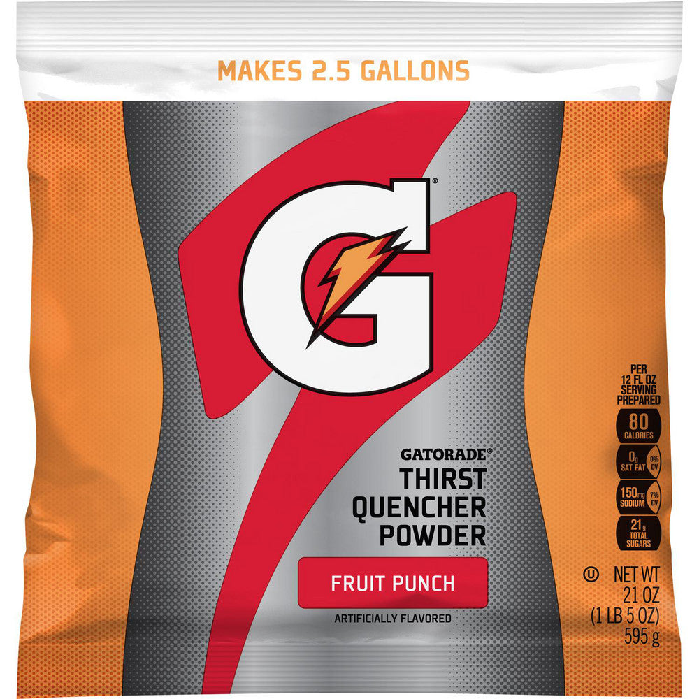 Gatorade 33691 Activity Drink 21 oz, Packet, Fruit Punch, Liquid Concentrate & Powder, Yields 2.5 gal