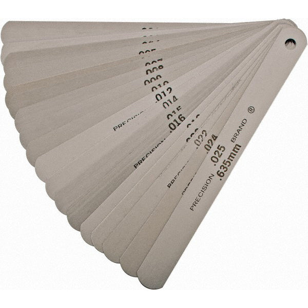 Precision Brand Products 19740 20 Piece, 0.001 to 0.025" Thick, Parallel Feeler Gage Set