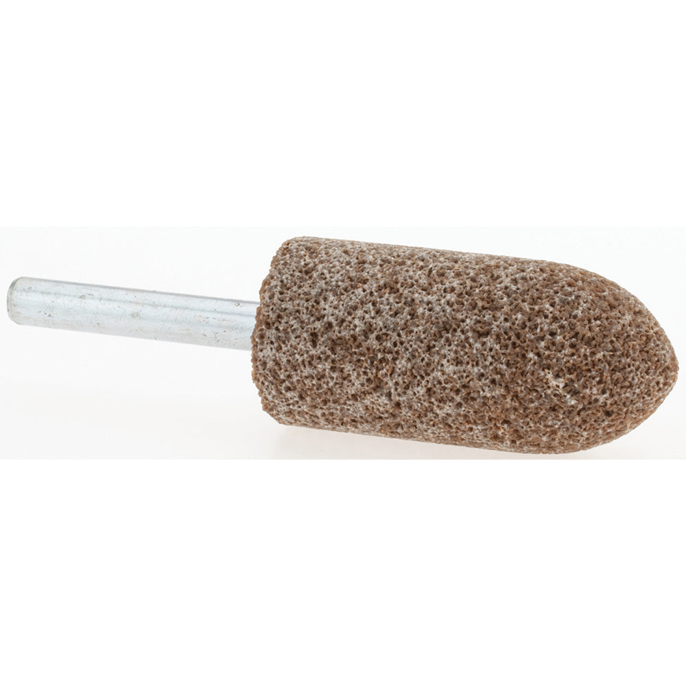 Norton 61463624384 Mounted Point 2" Thick, 1/4" Shank Dia, A11, 36 Grit, Very Coarse