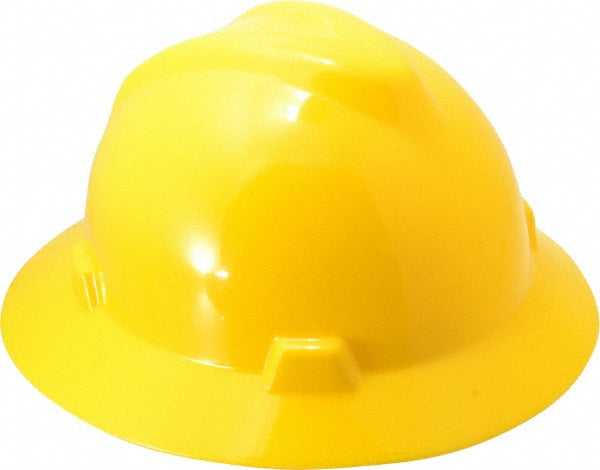 MSA 475366 Hard Hat Impact Resistant, Full Brim, Type 1, Class E