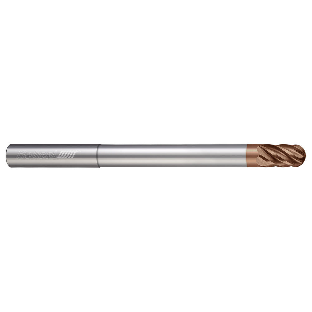 Helical Solutions 88644 Ball End Mill 1/8" Dia, 5/32" LOC, 6 Flute, Solid Carbide