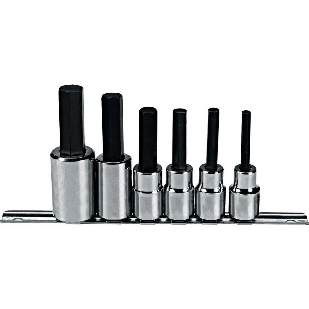 Proto J5441-SM Hex Bit Socket Set 1/2" Drive, 6 Pc, 6 to 17 mm Hex