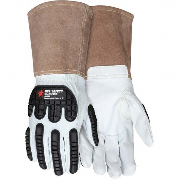 MCR Safety 48406XL Welding Gloves MCR Safety Size X-Large, Leather, Pair, for General Welding