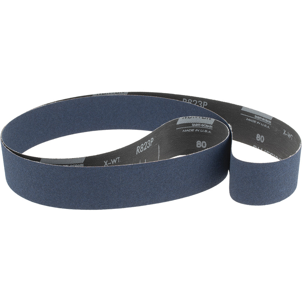 Norton 78072728643 Abrasive Belt 2" Wide, 72" Long, 80 Grit, Zirconia Alumina