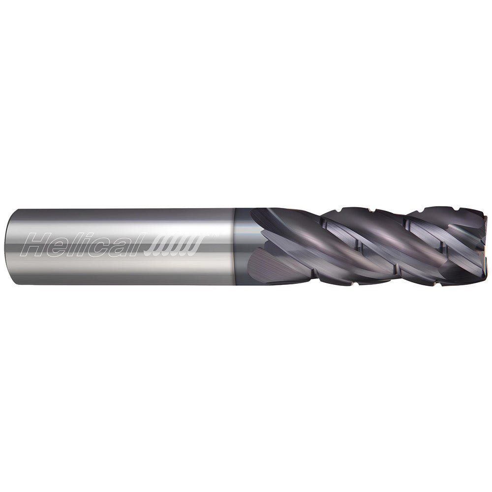 Helical Solutions 43497 Corner Radius End Mill 1/2" Dia, 5/8" LOC, 0.0600" Radius, 4 Flute, Solid Carbide
