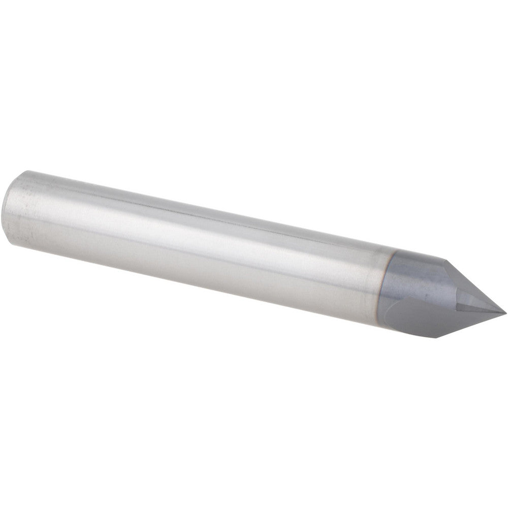 Accupro EM99943858 Chamfer Mill 3/8" Dia, 2 Flutes, Solid Carbide