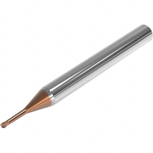 Seco 03205237 Corner Radius End Mill 2 mm Dia, 1.5 mm LOC, 0.1 mm Radius, 4 Flutes, Solid Carbide