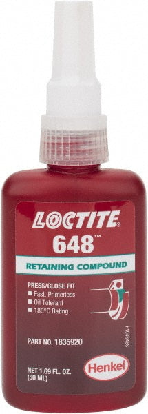 Loctite 1835920 Retaining Compound 50 mL Bottle, Green, Liquid