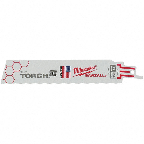 Milwaukee Tool 48-00-5786 Reciprocating Saw Blade 6" Long, Bi-Metal