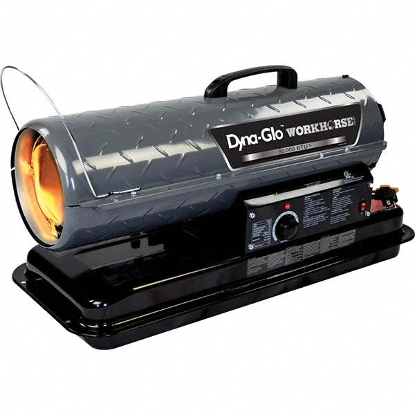 GHP GROUP KFA80WH 80,000 BTU Diesel/Kerosene/JP-8/Jet A Forced Air Heater with Thermostat