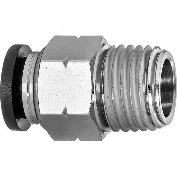 USA Industrials ZUSA-TF-PTC-25 Push-to-Connect Push-to-Connect x Push-to-Connect Fitting Connector, 1/4", NPT