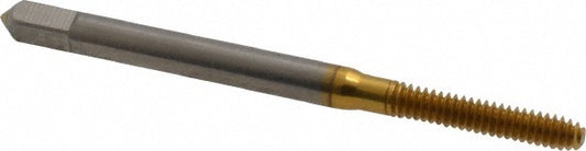 Balax 10724-01T Thread Forming Tap #4-40 UNC, 2B & 3B Class of Fit, Bottoming Chamfer, High-Speed Steel, Titanium Nitride Finish