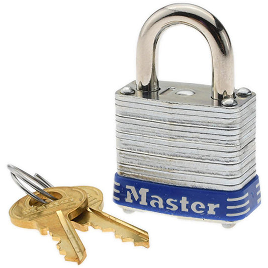 Master Lock 7KA-P241 Padlock Laminated Steel, Keyed Alike, 1-1/8" Wide