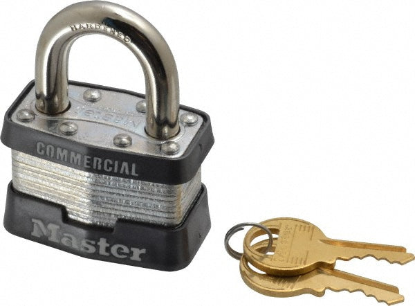 Master Lock 1KA-2246 Padlock Laminated Steel, Keyed Alike, 1-3/4" Wide