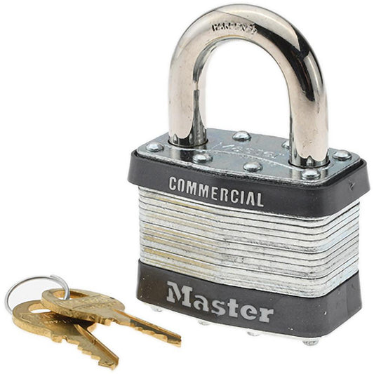 Master Lock 5KA-A389 Padlock Laminated Steel, Keyed Alike, 2" Wide