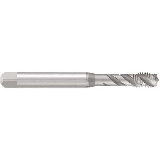 Emuge B0513500.0971 M6x1.00 Metric Coarse/EGM, 3 Flute, 45&deg Helix, Bottoming Chamfer, Bright Finish, Cobalt Spiral Flute STI Tap