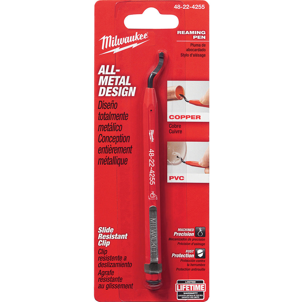 Milwaukee Tool 48-22-4255 Pipe & Tube Reamers Minimum Pipe Capacity 0in  Maximum Pipe Capacity 8in  Cuts Material Type PVC Copper  Blade Type General Purpose  
