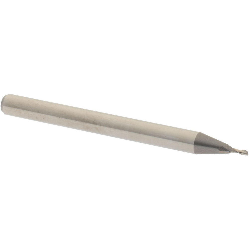 Accupro 00037556 Square End Mill 1/32'' Dia, 1/16'' LOC, 1/8'' Shank Dia, 1-1/2'' OAL, 2 Flutes, Solid Carbide