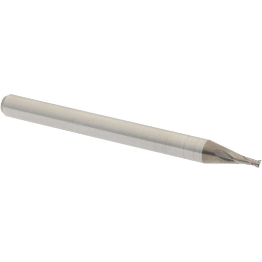 Accupro 00037564 Square End Mill 3/64'' Dia, 3/32'' LOC, 1/8'' Shank Dia, 1-1/2'' OAL, 2 Flutes, Solid Carbide