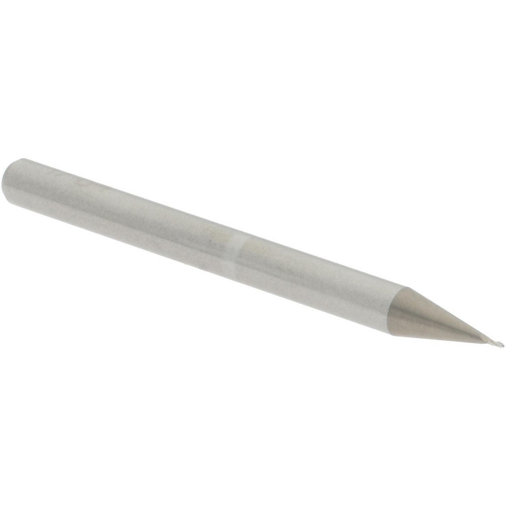 Accupro 00037622 Square End Mill 1/64'' Dia, 1/32'' LOC, 1/8'' Shank Dia, 1-1/2'' OAL, 3 Flutes, Solid Carbide
