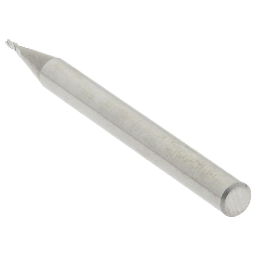 Accupro 00037630 Square End Mill 1/32'' Dia, 1/16'' LOC, 1/8'' Shank Dia, 1-1/2'' OAL, 3 Flutes, Solid Carbide