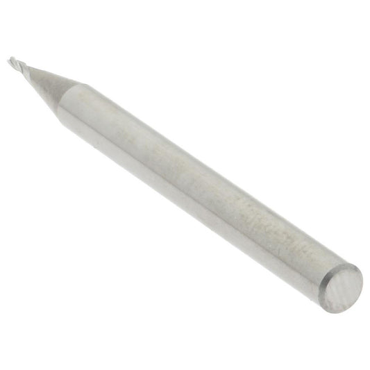 Accupro 00037630 Square End Mill 1/32'' Dia, 1/16'' LOC, 1/8'' Shank Dia, 1-1/2'' OAL, 3 Flutes, Solid Carbide