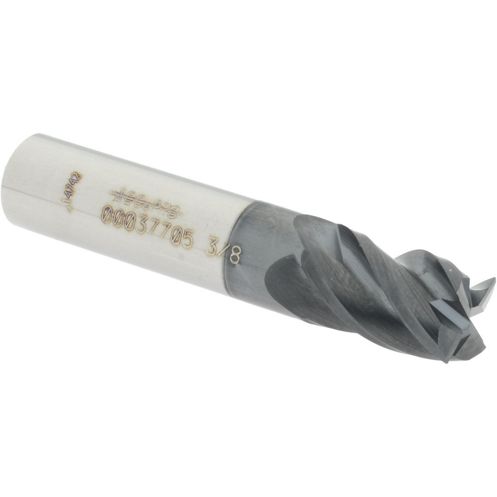 Accupro 00037705 Square End Mill 3/8'' Dia, 9/16'' LOC, 3/8'' Shank Dia, 2'' OAL, 4 Flutes, Solid Carbide