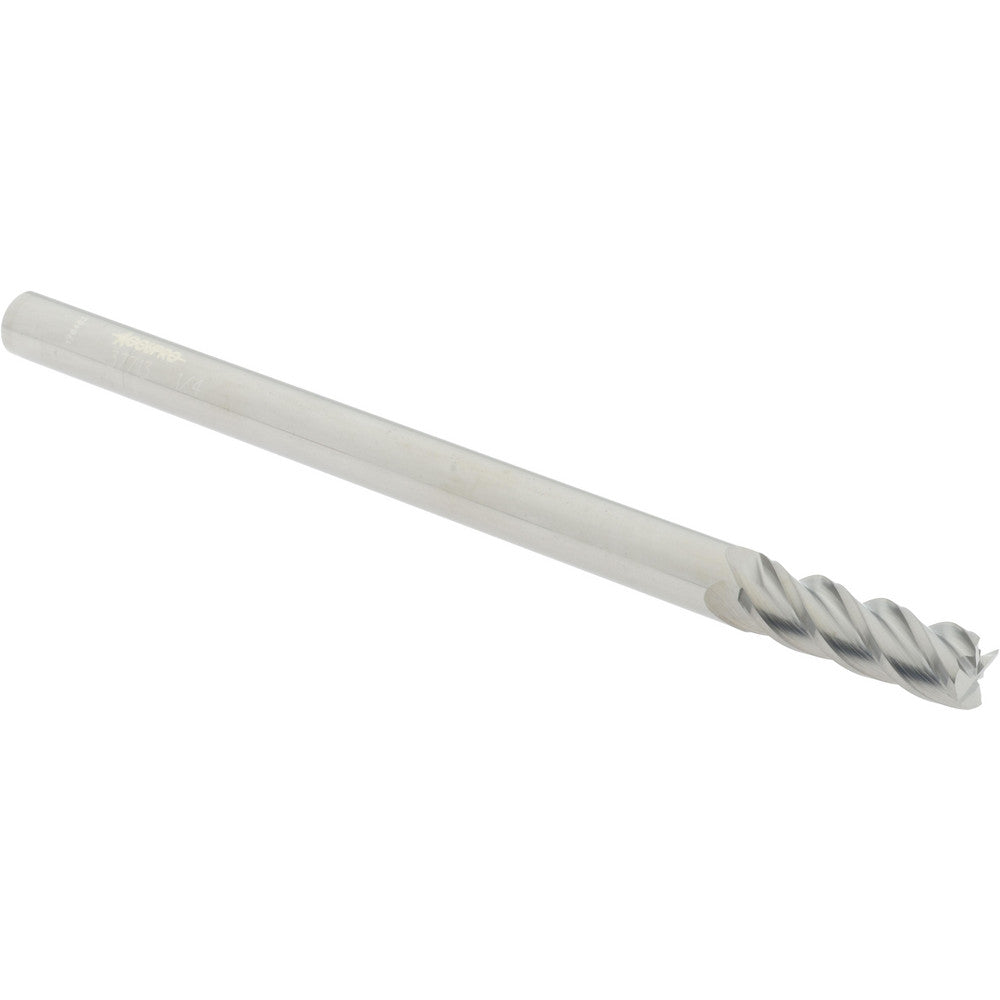 Accupro 00037713 Square End Mill 1/4'' Dia, 3/4'' LOC, 1/4'' Shank Dia, 4'' OAL, 4 Flutes, Solid Carbide
