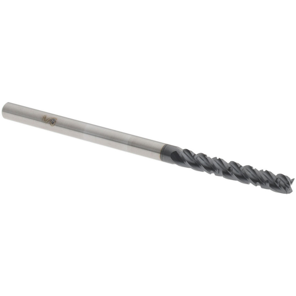 Accupro 00037812 Roughing & Finishing End Mill 1/8" Dia, 4 Flutes, Square End, Chipbreaker, Solid Carbide