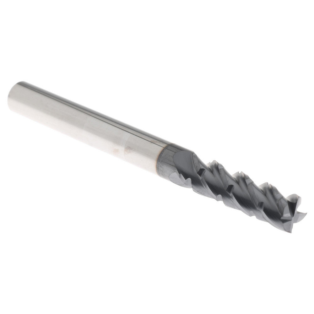 Accupro 00037820 Roughing & Finishing End Mill 3/16" Dia, 4 Flutes, Square End, Chipbreaker, Solid Carbide