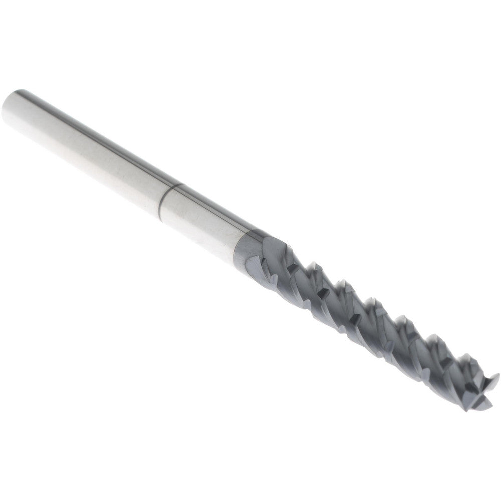Accupro 00037838 Roughing & Finishing End Mill 3/16" Dia, 4 Flutes, Square End, Chipbreaker, Solid Carbide
