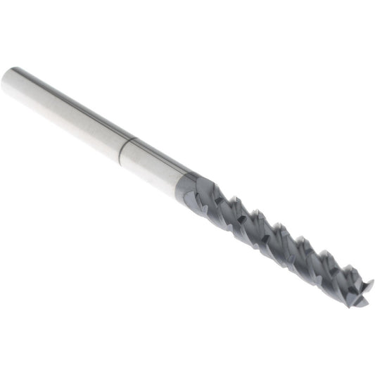 Accupro 00037838 Roughing & Finishing End Mill 3/16" Dia, 4 Flutes, Square End, Chipbreaker, Solid Carbide