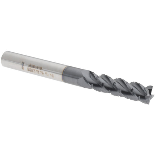 Accupro 00037879 Roughing & Finishing End Mill 5/16" Dia, 4 Flutes, Square End, Chipbreaker, Solid Carbide