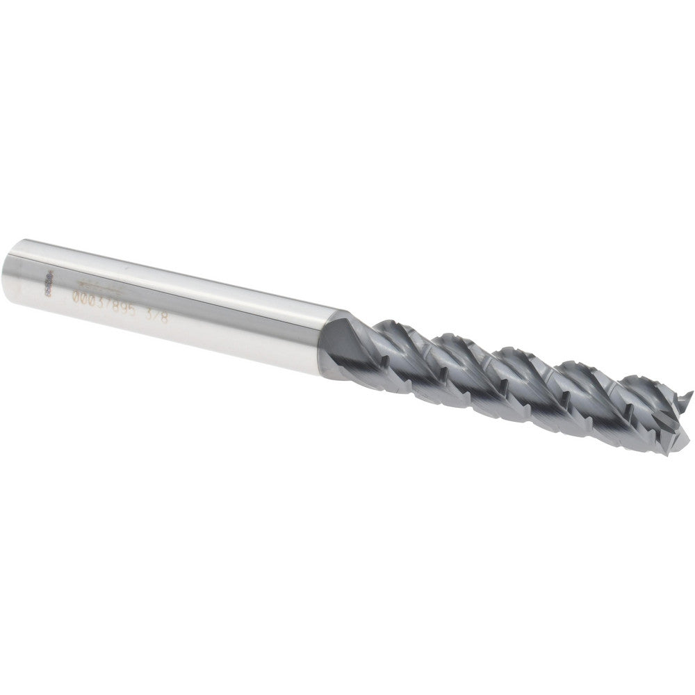 Accupro 00037895 Roughing & Finishing End Mill 3/8" Dia, 4 Flutes, Square End, Chipbreaker, Solid Carbide
