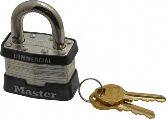 Master Lock 21KA-10L320 Padlock Laminated Steel, Keyed Alike, 1-3/4" Wide