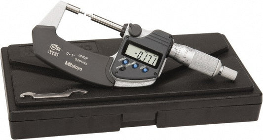 Mitutoyo 331-361-30 1 Inch, 32mm Throat Depth, Electronic Spline Micrometer