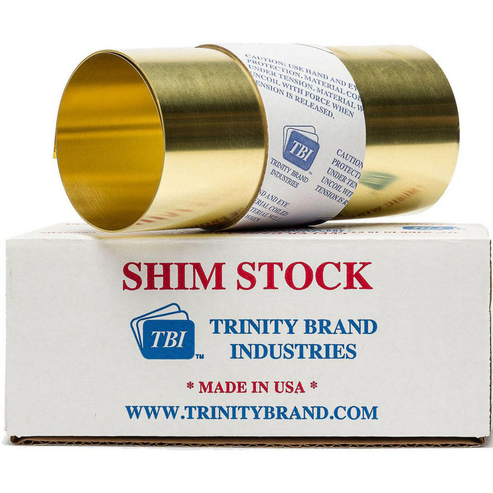 Trinity Brand Industries M-BBN60-6 Shim Stock 0.006'' Thick, 60'' Long, 6" Wide, 260 Alloy Brass