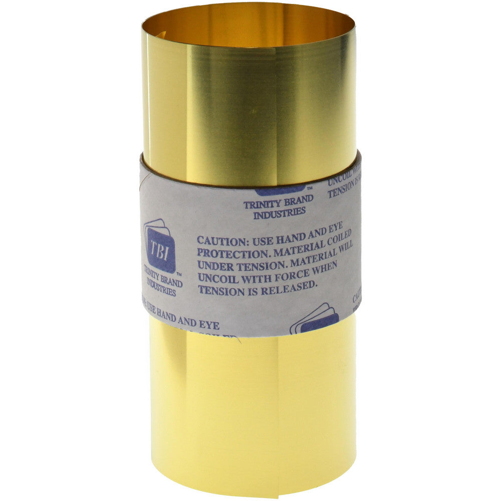 Trinity Brand Industries M-BBN-2 Shim Stock 0.002'' Thick, 100'' Long, 6" Wide, 260 Alloy Brass